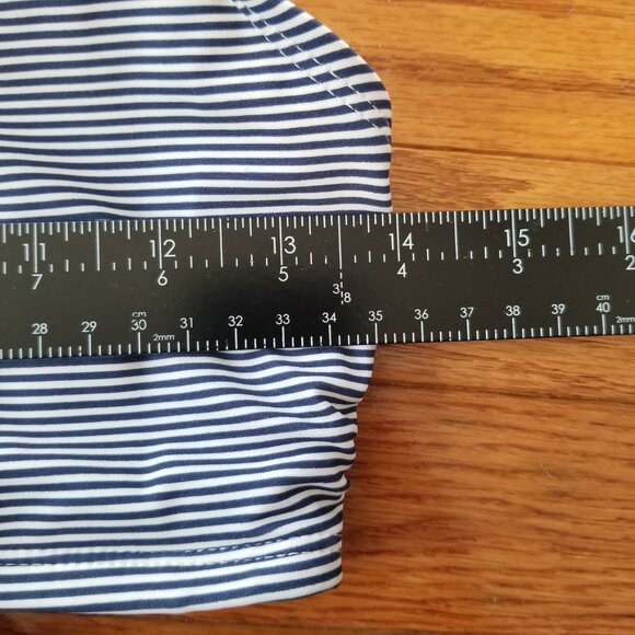 Pinstriped bikini top M - Picture 3 of 3